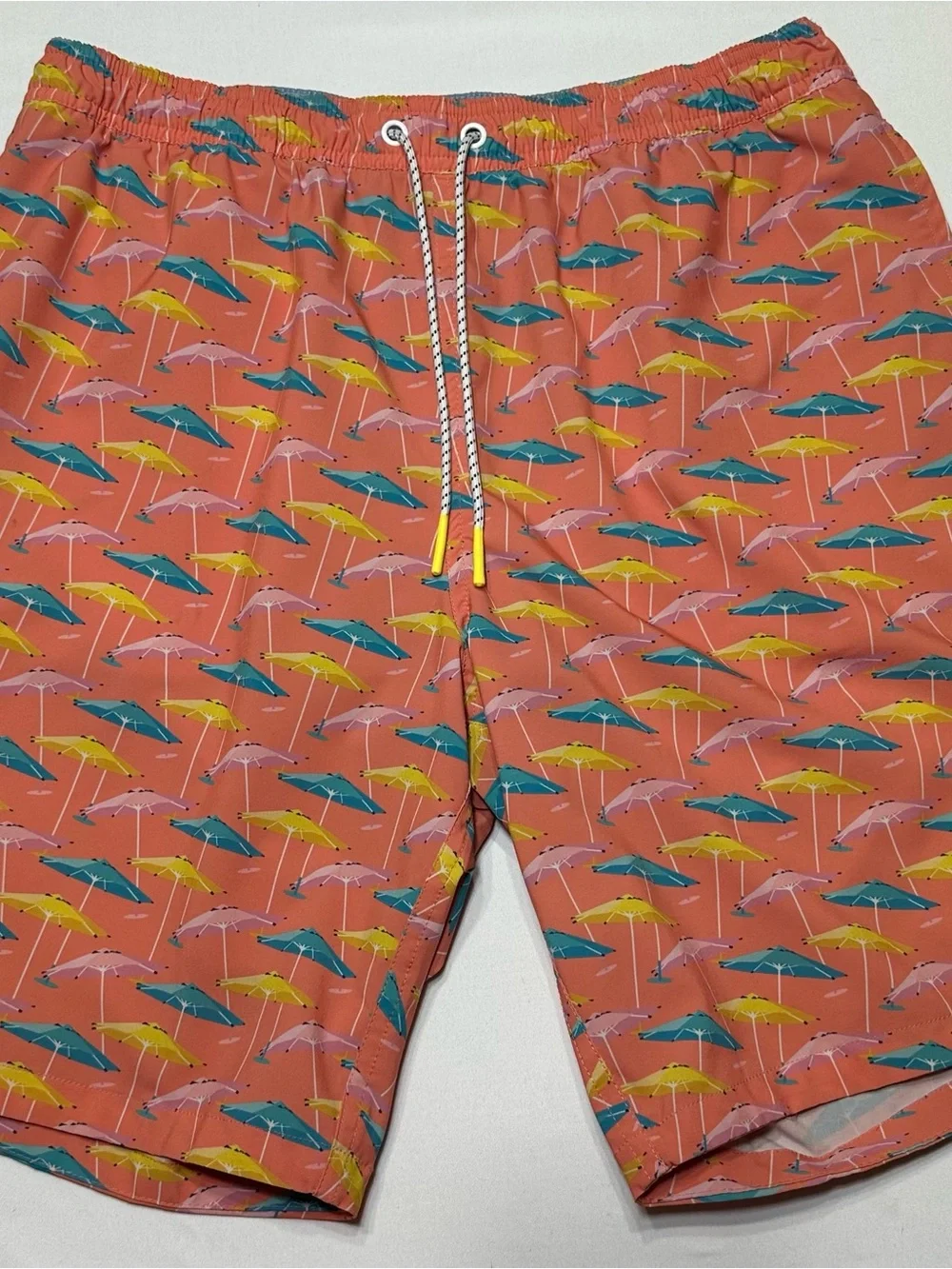 Bonobos Riviera Recycled Swim Trunks Mens Large L 9 Inseam Umbrella
